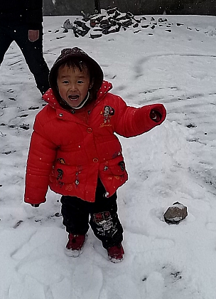 章丽妍2013年1月，下雪了