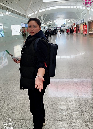 蓝婷婷2018年2月，南昌机场